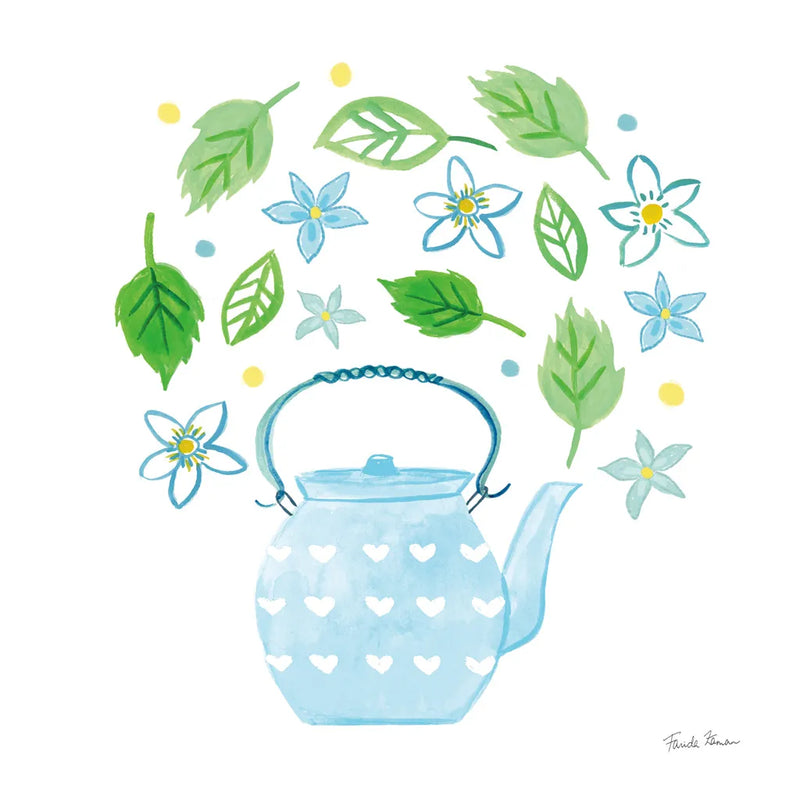 Organic Tea III by Farida Zaman. SKU 61866a. Archival Giclee Fine art print for wall decor.