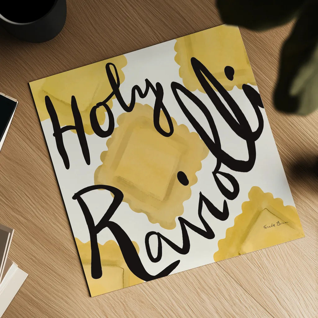 Pasta Italiana VII by Farida Zaman. Shown as a detailed flat fine art print, highlighting archival giclee quality. Available as an archival giclee rolled canvas, fine art paper, or poster print. SKU 90362a.