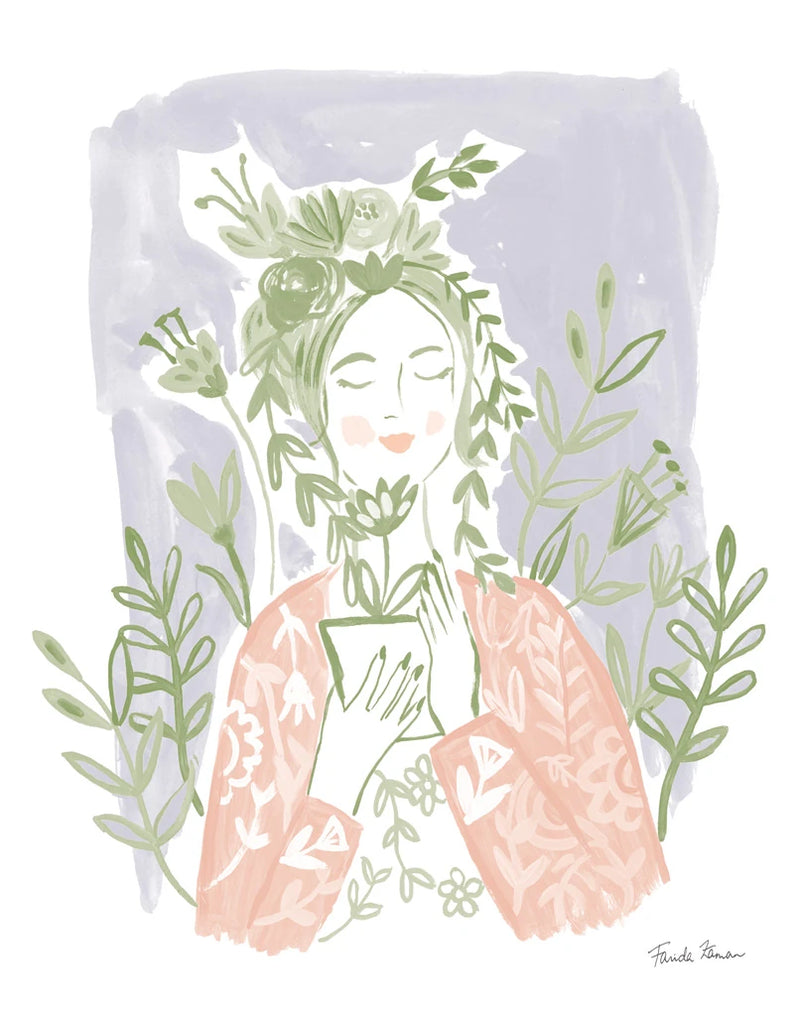Pastel Plant Lady by Farida Zaman