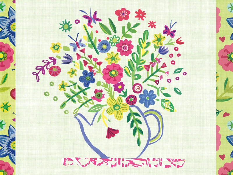 Pastel Summer Florals I by Farida Zaman