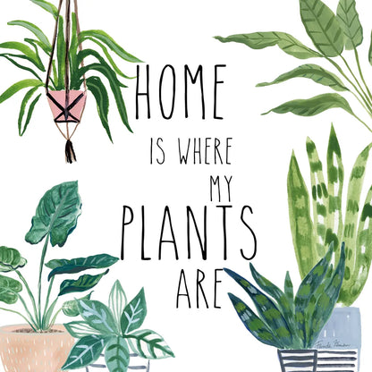 Plant Home II by Farida Zaman. SKU 65778a. Archival Giclee Fine art print for wall decor.
