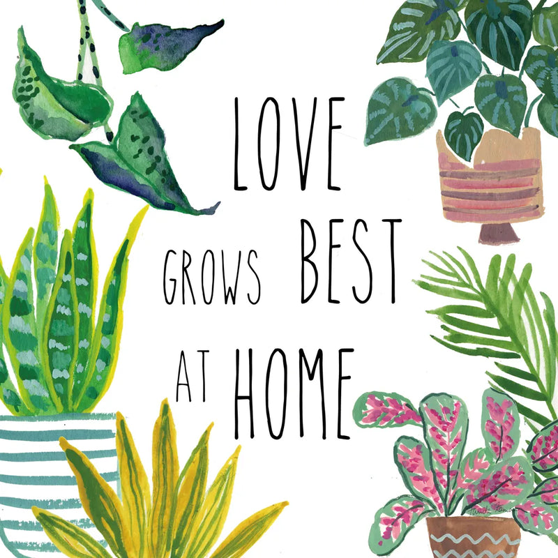 Plant Home III by Farida Zaman. SKU 70162a. Archival Giclee Fine art print for wall decor.