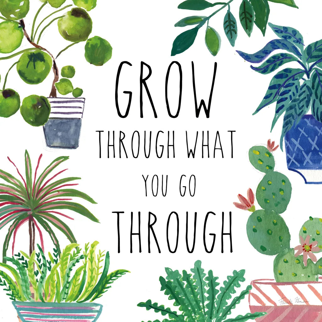 Plant Home IV by Farida Zaman. SKU 70163a. Archival Giclee Fine art print for wall decor.