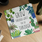 Plant Home IV by Farida Zaman. Shown as a detailed flat fine art print, highlighting archival giclee quality. Available as an archival giclee rolled canvas, fine art paper, or poster print. SKU 70163a.