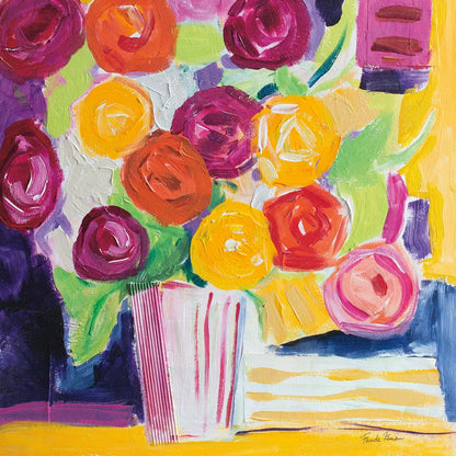 Posies by Farida Zaman. SKU 60951a. Archival Giclee Fine art print for wall decor.