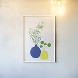 Potted I Crop by Farida Zaman. shown as a paper print in a white frame. Available as a archival giclee rolled canvas, fine art paper, or poster print. SKU 65388h.