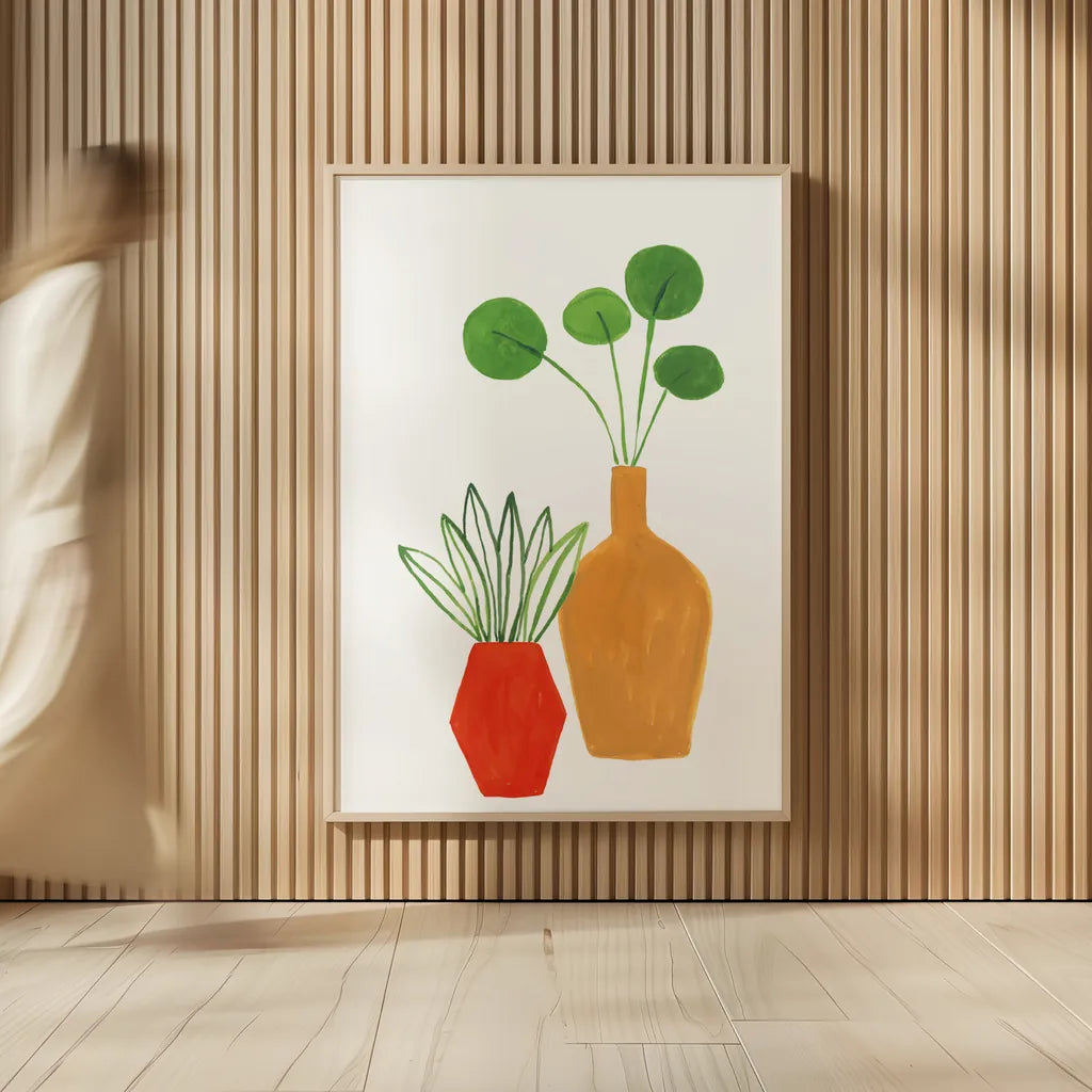 Potted II Crop by Farida Zaman. shown as over sized large wall art. Available as an archival giclee rolled canvas, fine art paper, or poster print. SKU 65389h.