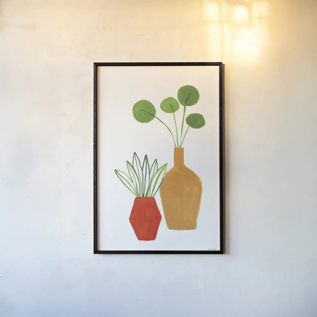 Potted II Crop by Farida Zaman. shown as a paper print in a black flame. Available as a archival giclee rolled canvas, fine art paper, or poster print. SKU 65389h.