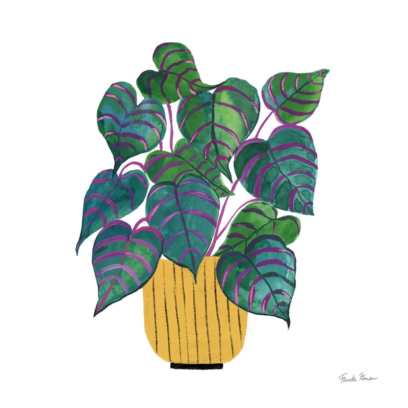 Potted Jewels I by Farida Zaman. SKU 67557a. Archival Giclee Fine art print for wall decor.