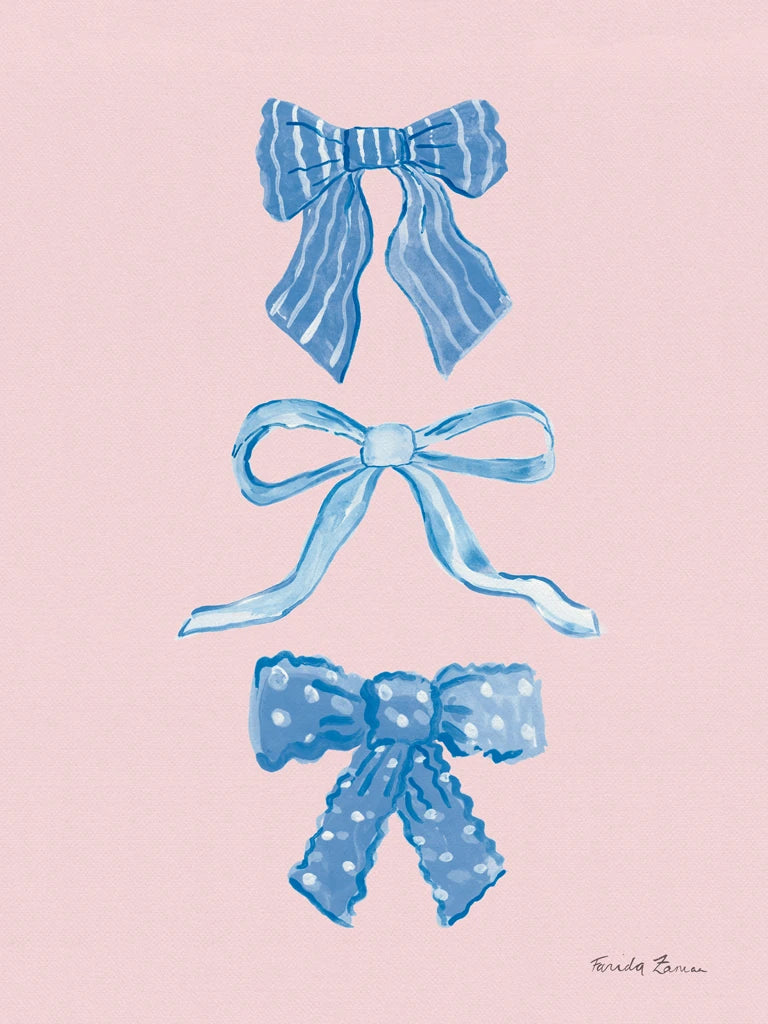 Pretty Bows I by Farida Zaman