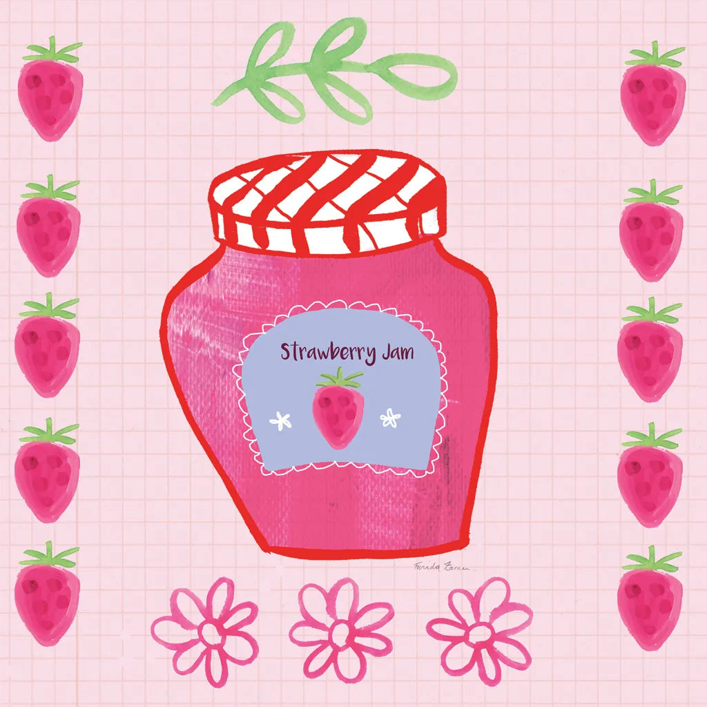 Pretty Jams and Jellies I by Farida Zaman. SKU 47678a. Archival Giclee Fine art print for wall decor.