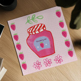 Pretty Jams and Jellies I by Farida Zaman. Shown as a detailed flat fine art print, highlighting archival giclee quality. Available as an archival giclee rolled canvas, fine art paper, or poster print. SKU 47678a.