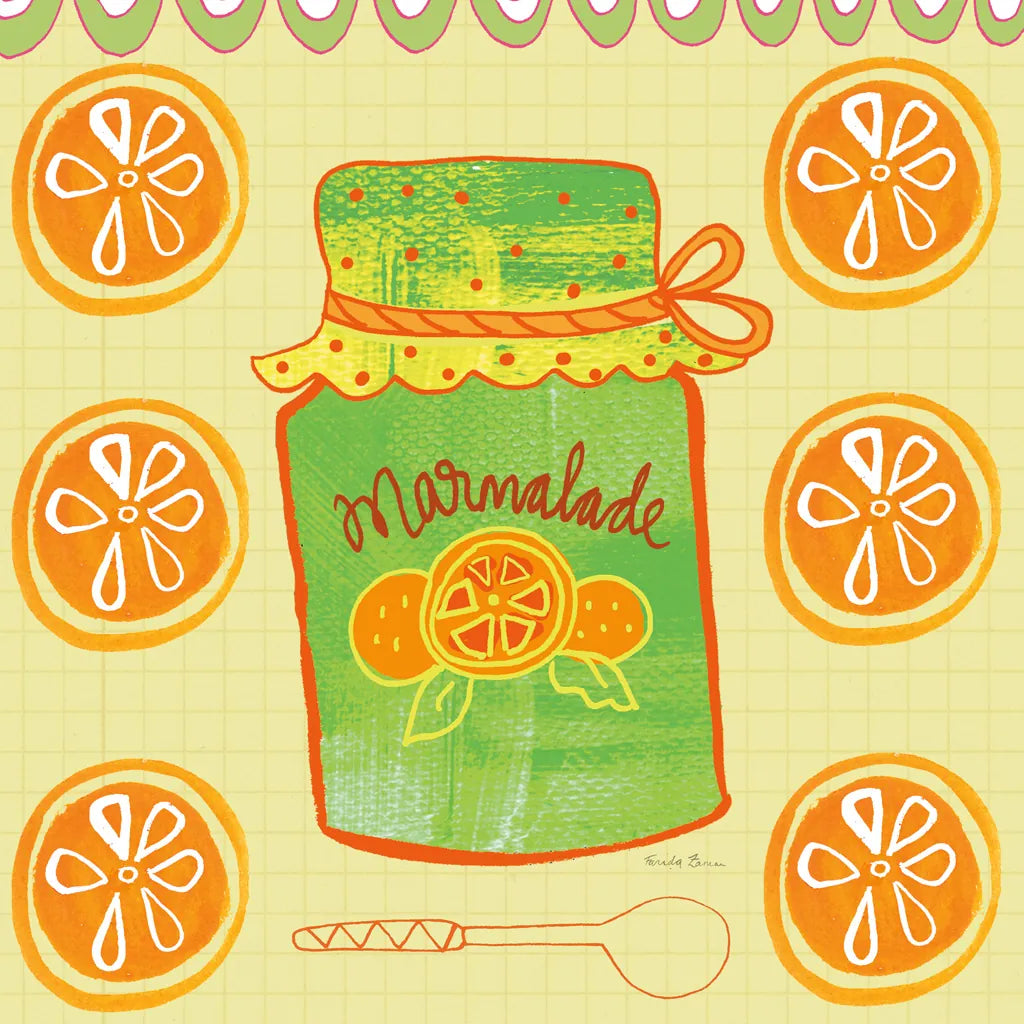 Pretty Jams and Jellies II by Farida Zaman. SKU 47679a. Archival Giclee Fine art print for wall decor.