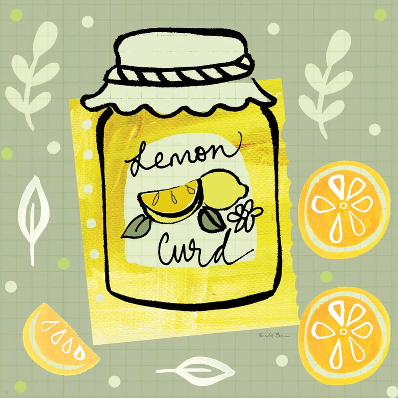 Pretty Jams and Jellies III by Farida Zaman. SKU 47680a. Archival Giclee Fine art print for wall decor.