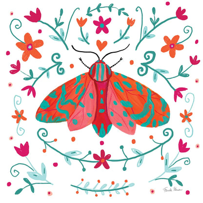 Pretty Moth by Farida Zaman. SKU 77954a. Archival Giclee Fine art print for wall decor.