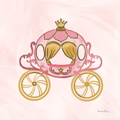 Pretty Princess Carriage by Farida Zaman. SKU 90005a. Archival Giclee Fine art print for wall decor.