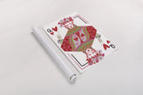 Queen of Hearts by Farida Zaman. shown as a rolled paper print. Available as archival giclee rolled canvas, fine art paper, or poster print. SKU 91524h.