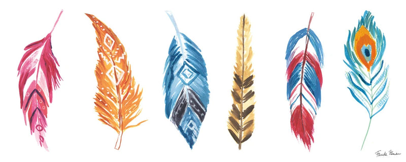 Rainbow Feathers II by Farida Zaman