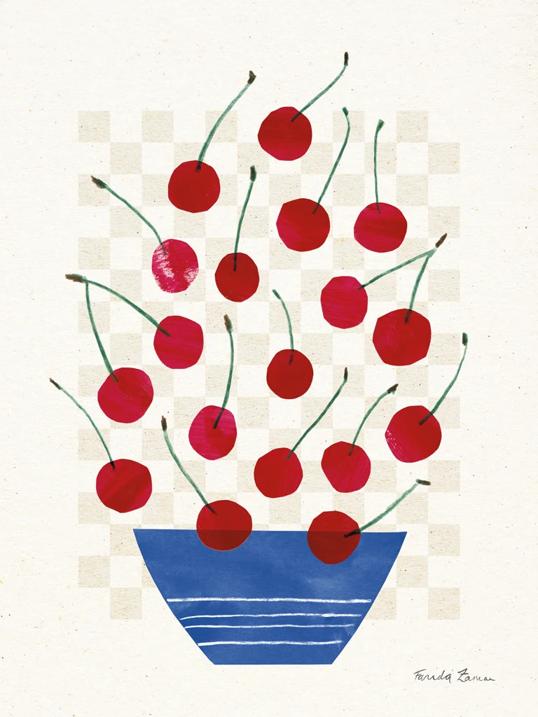 Red Falling Fruit I by Farida Zaman