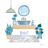 Relax I Tan by Farida Zaman. SKU 64791a. Archival Giclee Fine art print for wall decor.