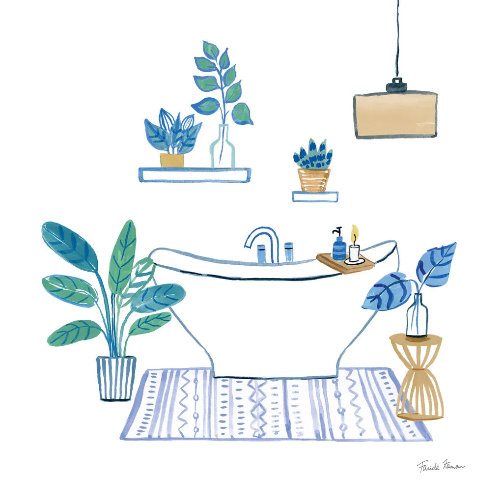 Relax II Tan by Farida Zaman. SKU 64792a. Archival Giclee Fine art print for wall decor.