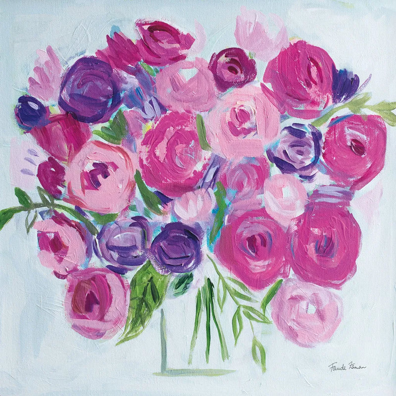 Roses are Pink by Farida Zaman. SKU 60952a. Archival Giclee Fine art print for wall decor.