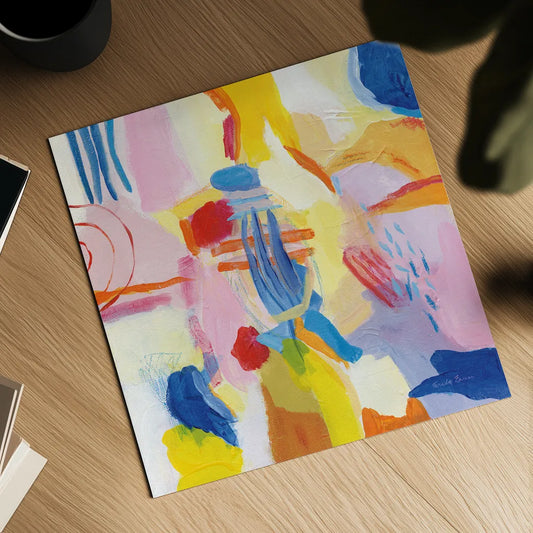 Salsa by Farida Zaman. Shown as a detailed flat fine art print, highlighting archival giclee quality. Available as an archival giclee rolled canvas, fine art paper, or poster print. SKU 98748a.