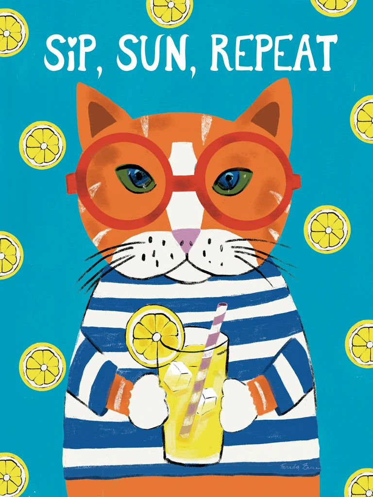 Seasonal Cat I Summer by Farida Zaman