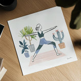Self Care I by Farida Zaman. Shown as a detailed flat fine art print, highlighting archival giclee quality. Available as an archival giclee rolled canvas, fine art paper, or poster print. SKU 63742a.