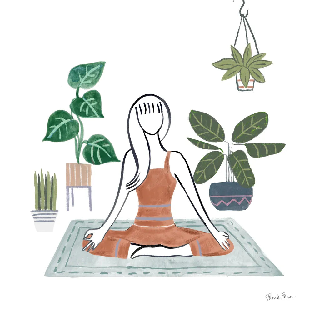 Self Care II by Farida Zaman. SKU 63743a. Archival Giclee Fine art print for wall decor.