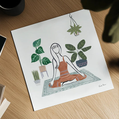 Self Care II by Farida Zaman. Shown as a detailed flat fine art print, highlighting archival giclee quality. Available as an archival giclee rolled canvas, fine art paper, or poster print. SKU 63743a.