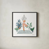 Self Care III by Farida Zaman. Shown in a sleek black glass frame for a contemporary gallery look. Available as an archival giclee rolled canvas, fine art paper, or poster print. SKU 63744a.