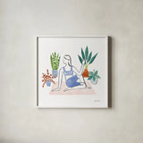 Self Care IV by Farida Zaman. Shown in a crisp white glass frame for a clean and minimalist style. Available as an archival giclee rolled canvas, fine art paper, or poster print. SKU 63745a.