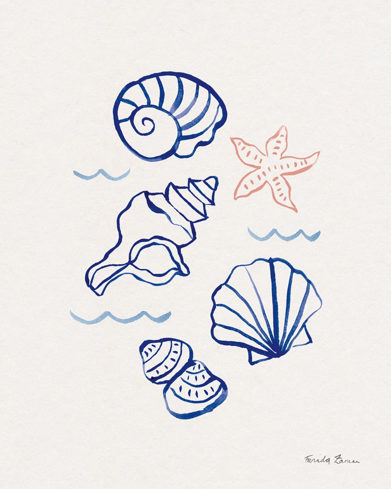 Shore Treasures I by Farida Zaman