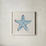 Simple Shore I by Farida Zaman. Shown in a crisp white glass frame for a clean and minimalist style. Available as an archival giclee rolled canvas, fine art paper, or poster print. SKU 99249a.