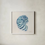 Simple Shore III by Farida Zaman. Shown in a crisp white glass frame for a clean and minimalist style. Available as an archival giclee rolled canvas, fine art paper, or poster print. SKU 99251a.