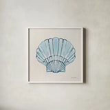 Simple Shore IV by Farida Zaman. Shown in a crisp white glass frame for a clean and minimalist style. Available as an archival giclee rolled canvas, fine art paper, or poster print. SKU 99252a.