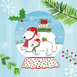Snow Globe Animals II by Farida Zaman. SKU 42226a. Archival Giclee Fine art print for wall decor.