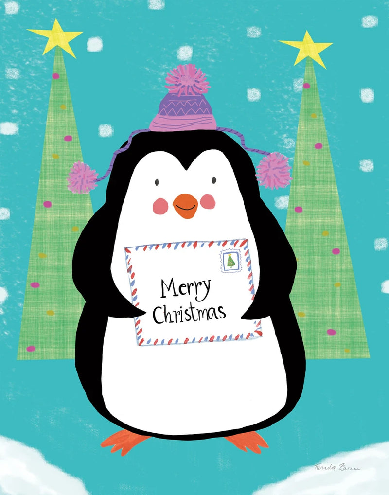 Snowman and Penguin Friends I by Farida Zaman