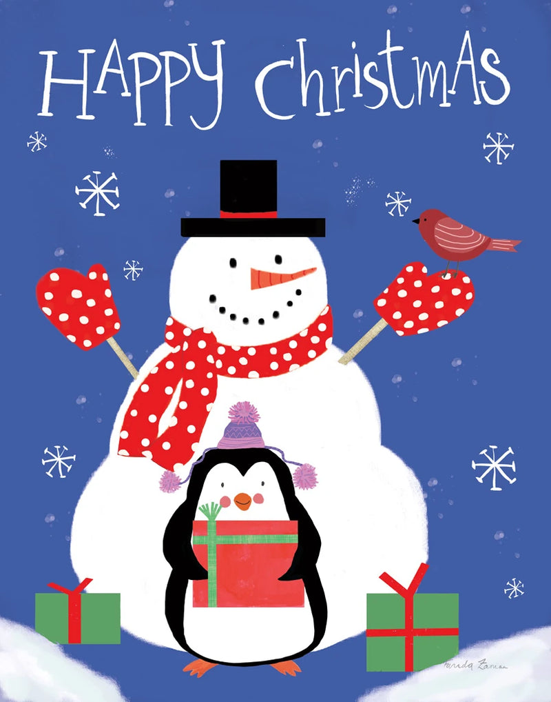Snowman and Penguin Friends II by Farida Zaman