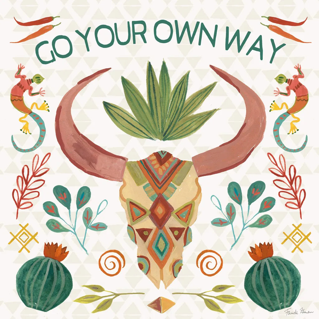 Southwest Vibes V by Farida Zaman. SKU 64515a. Archival Giclee Fine art print for wall decor.