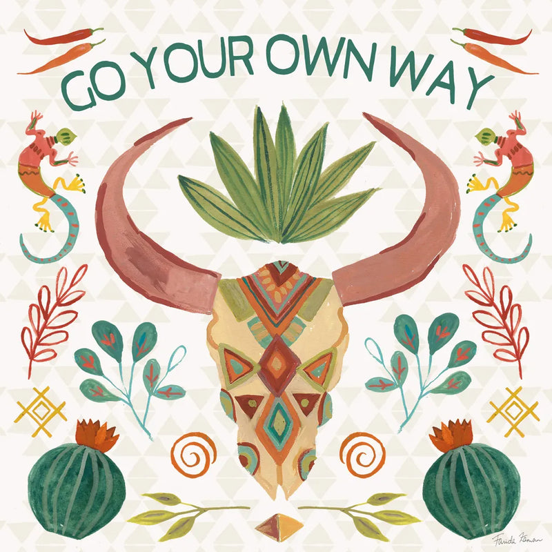 Southwest Vibes V by Farida Zaman. SKU 64515a. Archival Giclee Fine art print for wall decor.