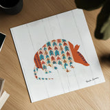 Southwestern Vibes I by Farida Zaman. Shown as a detailed flat fine art print, highlighting archival giclee quality. Available as an archival giclee rolled canvas, fine art paper, or poster print. SKU 36360a.