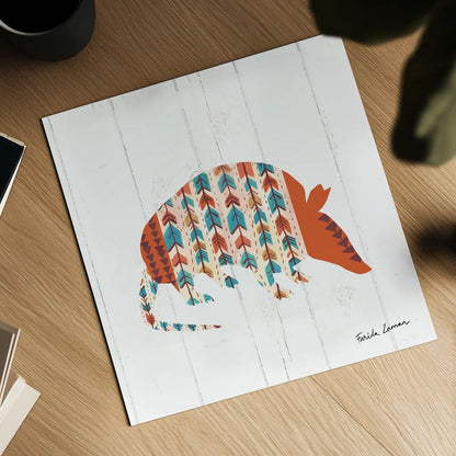 Southwestern Vibes I by Farida Zaman. Shown as a detailed flat fine art print, highlighting archival giclee quality. Available as an archival giclee rolled canvas, fine art paper, or poster print. SKU 36360a.