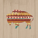 Southwestern Vibes II on Walnut by Farida Zaman. SKU 43751a. Archival Giclee Fine art print for wall decor.