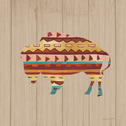 Southwestern Vibes II on Walnut by Farida Zaman. SKU 43751a. Archival Giclee Fine art print for wall decor.