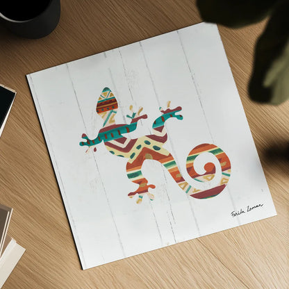 Southwestern Vibes V by Farida Zaman. Shown as a detailed flat fine art print, highlighting archival giclee quality. Available as an archival giclee rolled canvas, fine art paper, or poster print. SKU 36364a.