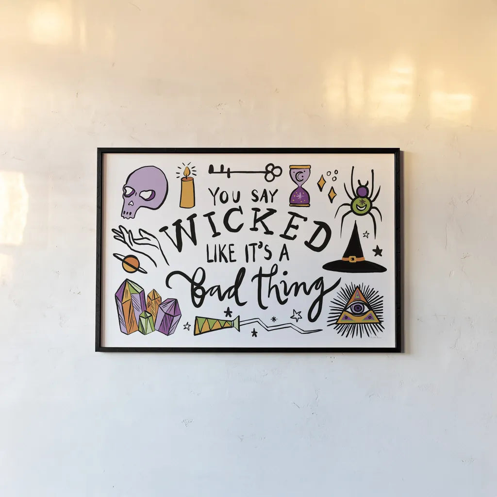 Spell Bound I by Farida Zaman. shown as a paper print in a black flame. Available as a archival giclee rolled canvas, fine art paper, or poster print. SKU 70174i.