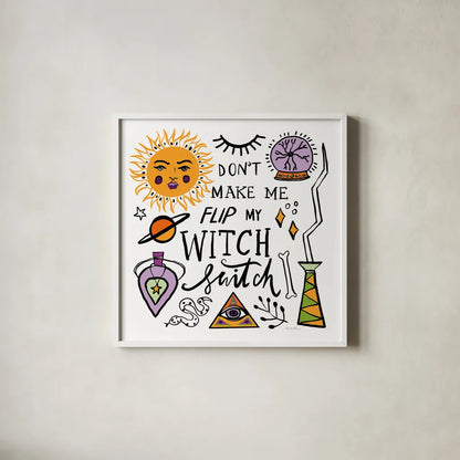 Spell Bound III by Farida Zaman. Shown in a crisp white glass frame for a clean and minimalist style. Available as an archival giclee rolled canvas, fine art paper, or poster print. SKU 70176a.