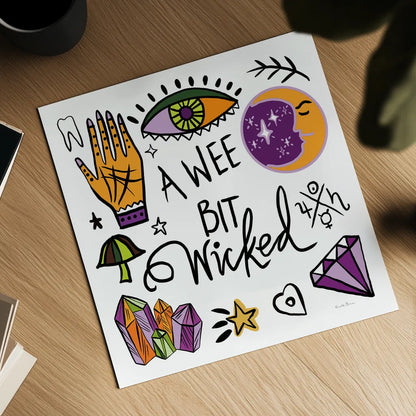 Spell Bound V by Farida Zaman. Shown as a detailed flat fine art print, highlighting archival giclee quality. Available as an archival giclee rolled canvas, fine art paper, or poster print. SKU 70178a.